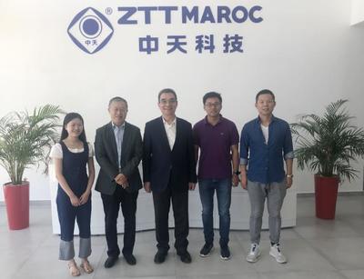 全國(guó)政協(xié)常委林毅夫視察中天摩洛哥工廠，擘畫中非通信建設(shè)合作新藍(lán)圖